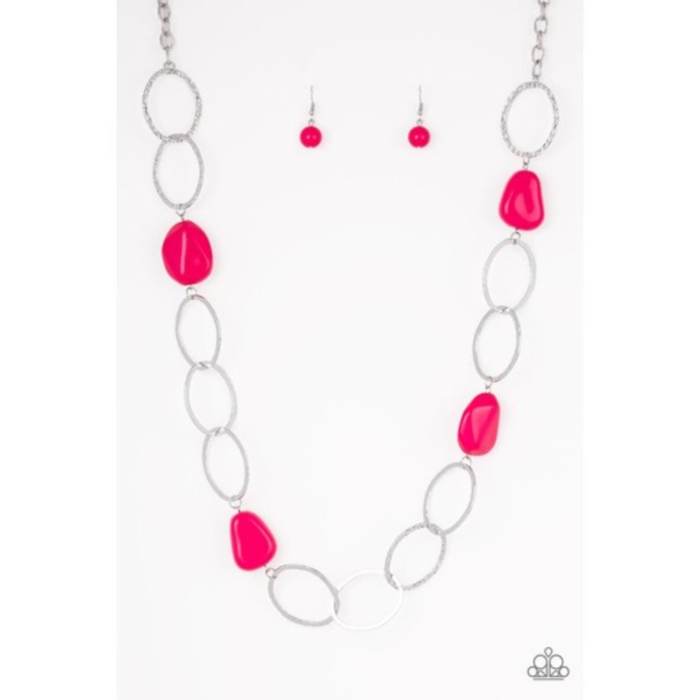 Modern Day Malibu Pink Necklace